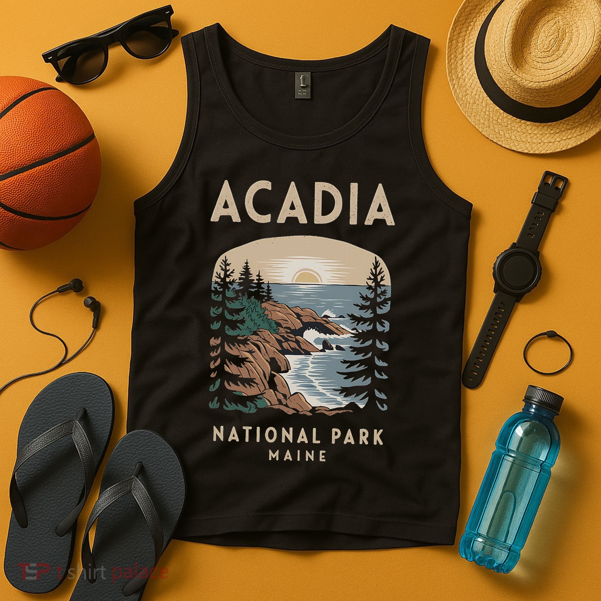 Acadia National Park Maine Scenic View Tank Top