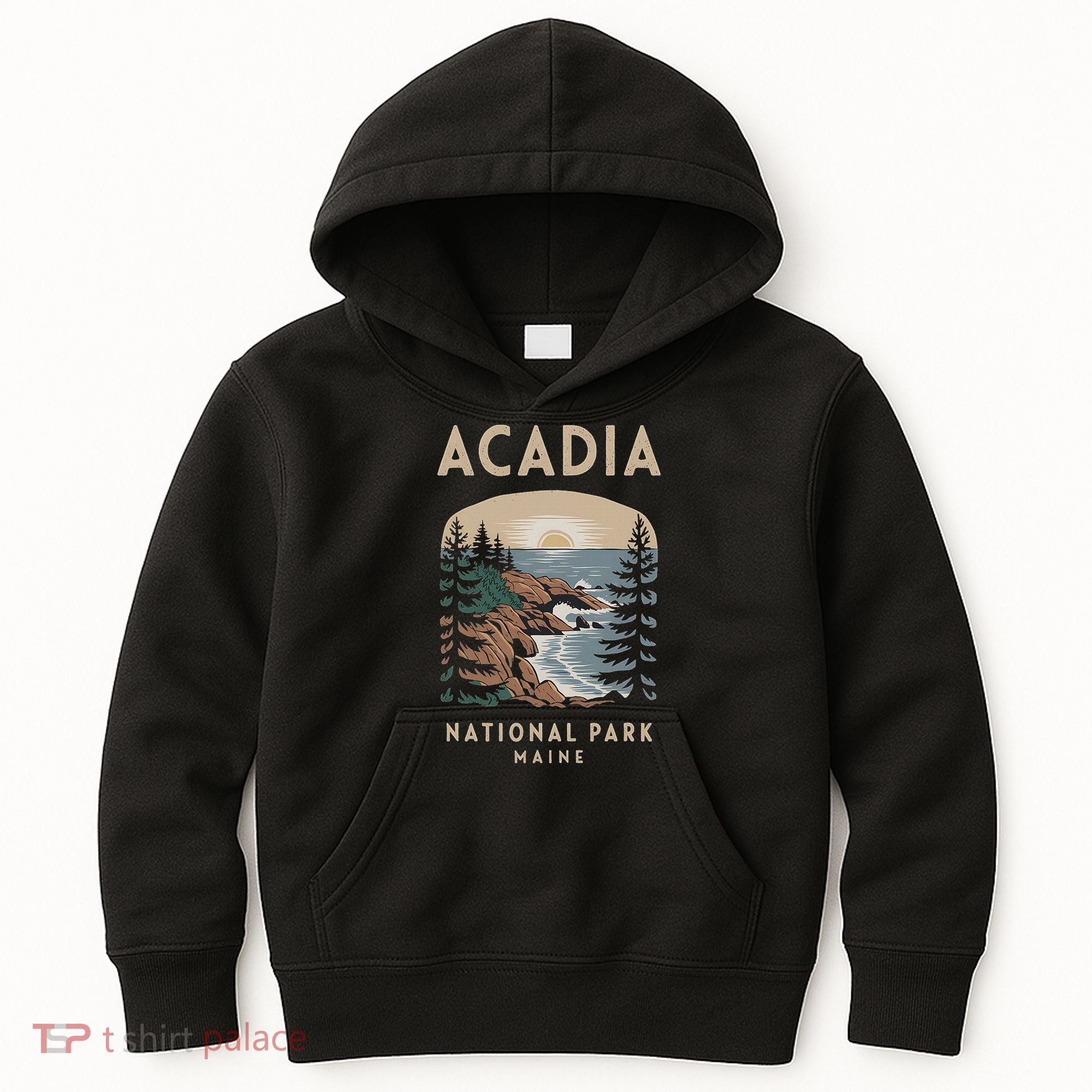 Acadia National Park Maine Scenic View Kids Hoodie