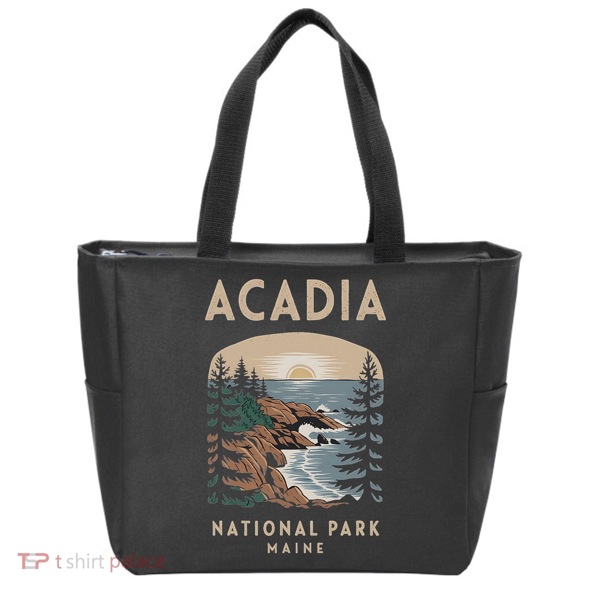 Acadia National Park Maine Scenic View Tote Bag