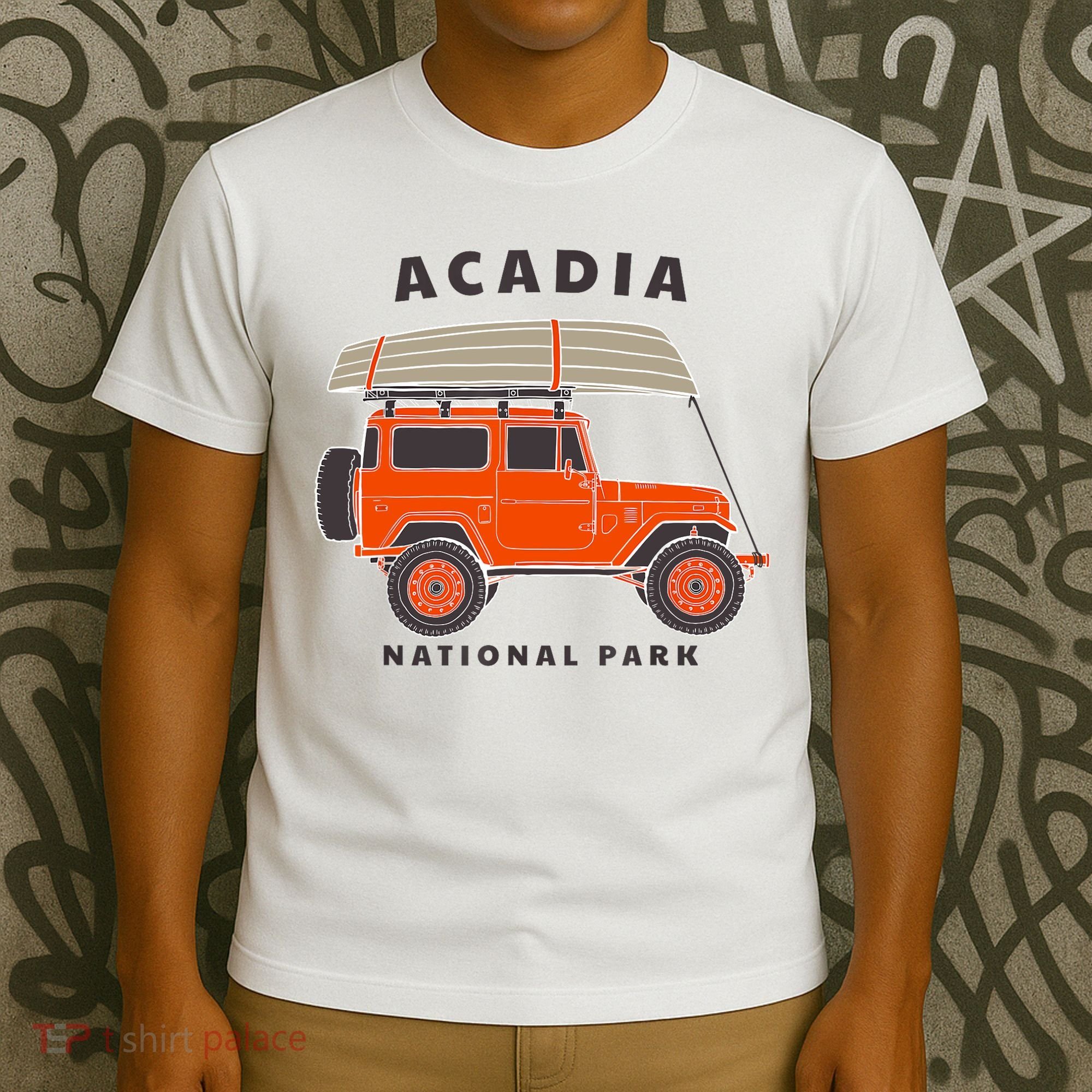 Acadia National Park Vintage Maine Souvenir Retro Gift T-Shirt