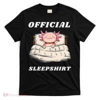 Axolotl Nap Pajamas Offici.al Napping Nightgown Funny  T-Shirt thumb 0