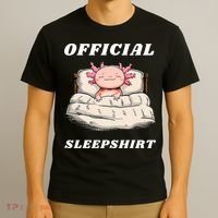 Axolotl Nap Pajamas Offici.al Napping Nightgown Funny  T-Shirt thumb 3