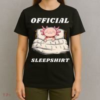 Axolotl Nap Pajamas Offici.al Napping Nightgown Funny  T-Shirt thumb 4