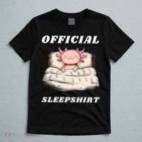 Axolotl Nap Pajamas Offici.al Napping Nightgown Funny  T-Shirt thumb 5