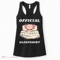Axolotl Nap Pajamas Offici.al Napping Nightgown Funny  Women's Tank Top thumb 0