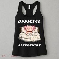 Axolotl Nap Pajamas Offici.al Napping Nightgown Funny  Women's Tank Top thumb 3