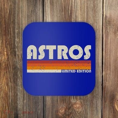 Astros Name Personalized Vintage Retro Gift  Coaster