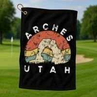 Arches National Park Utah Vacation Road Trip Golf Towel thumb 1
