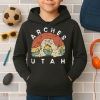 Arches National Park Utah Vacation Road Trip Kids Hoodie thumb 2