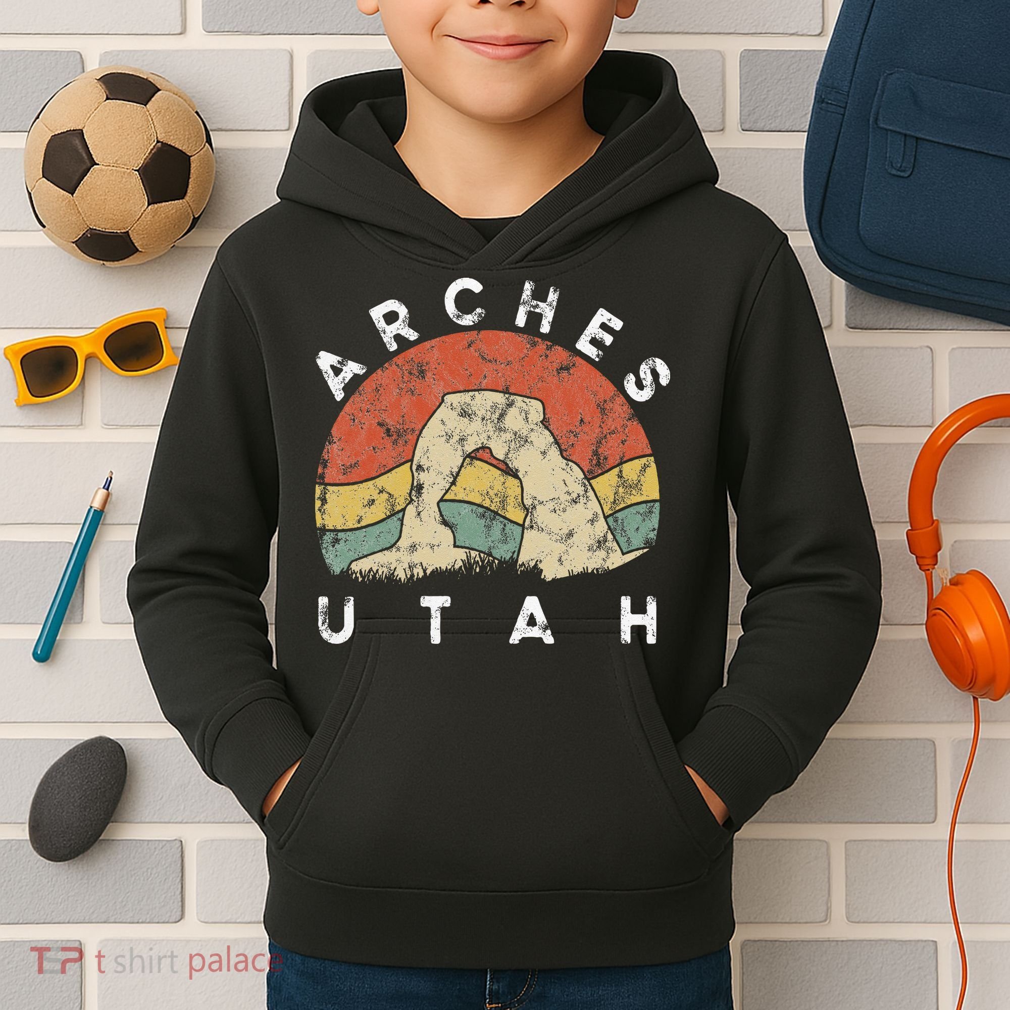 Arches National Park Utah Vacation Road Trip Kids Hoodie