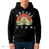 Arches National Park Utah Vacation Road Trip Kids Hoodie thumb 4
