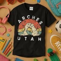 Arches National Park Utah Vacation Road Trip Kids T-Shirt thumb 3