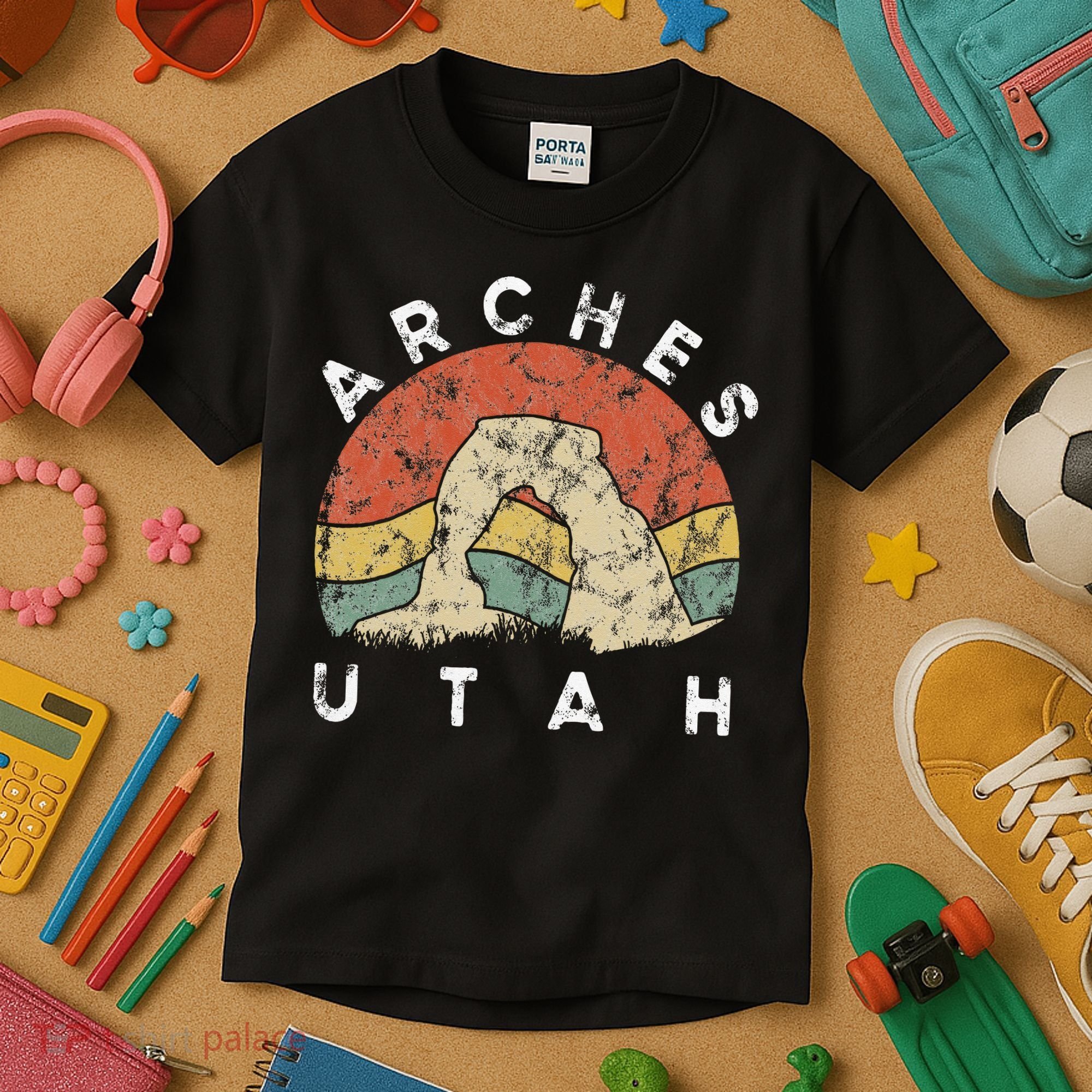 Arches National Park Utah Vacation Road Trip Kids T-Shirt