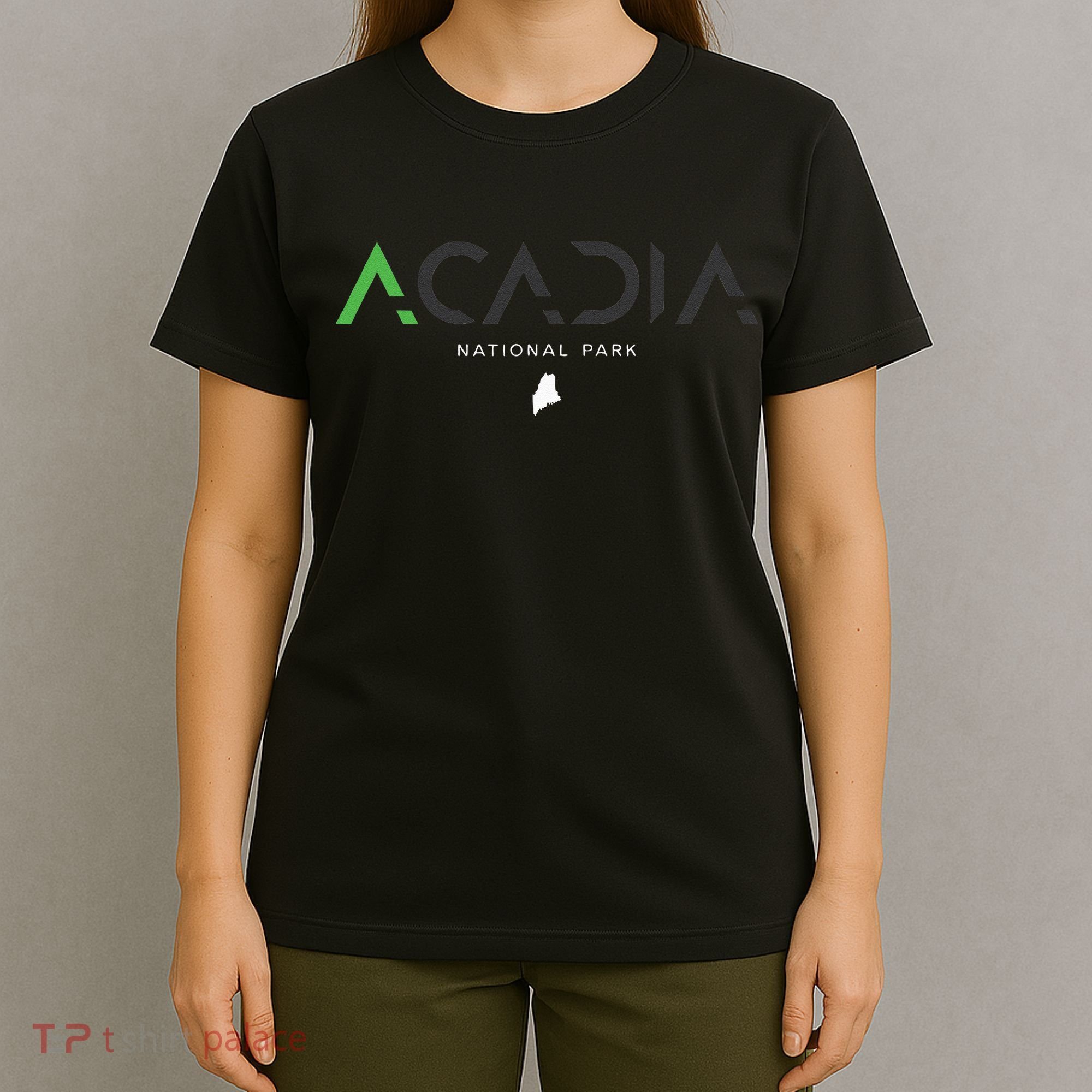 Acadia National Park Maine Tonal Retro Vintage T-Shirt