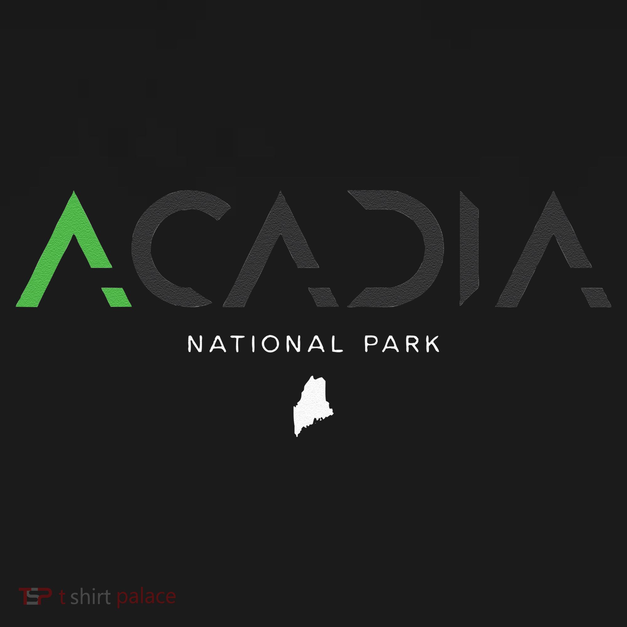 Acadia National Park Maine Tonal Retro Vintage T-Shirt