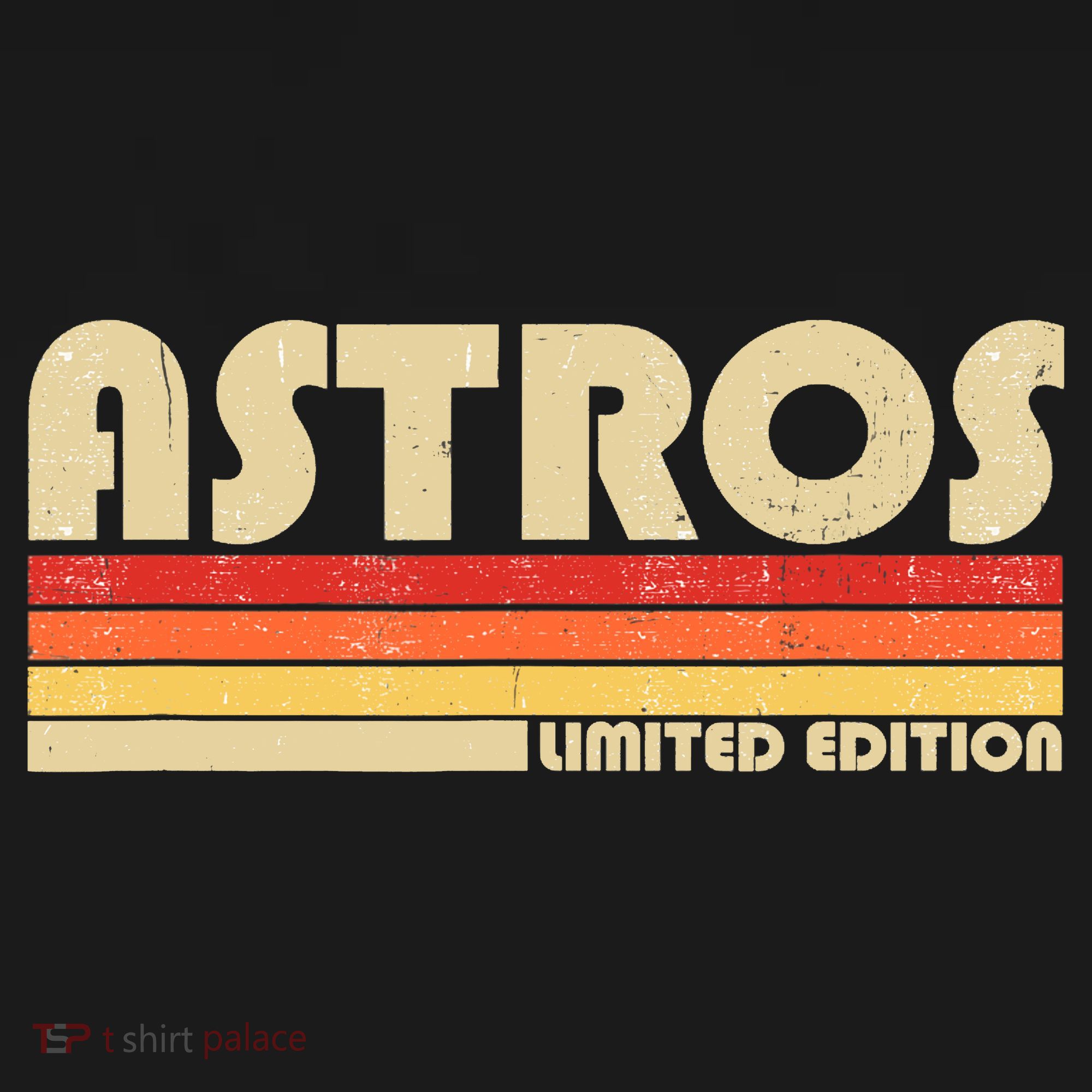 Astros Limited Edition Retro Vintage   T-Shirt