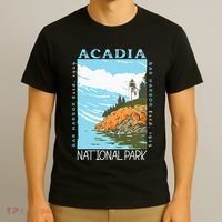 Acadia National Park Bar Harbor Maine Vintage T-Shirt thumb 3