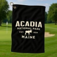 Acadia National Park Golf Towel thumb 1