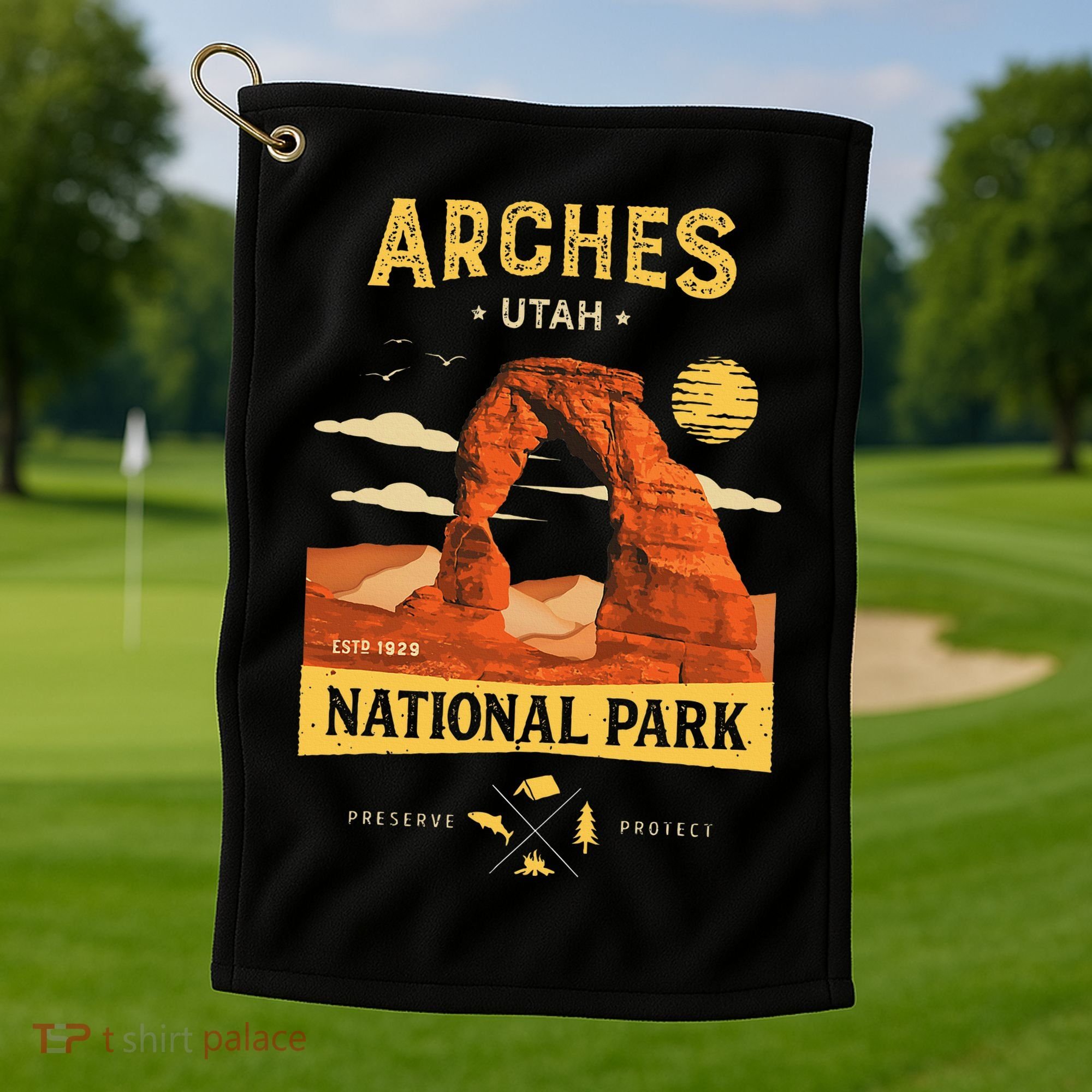 Arches National Park Delicate Arch Golf Towel