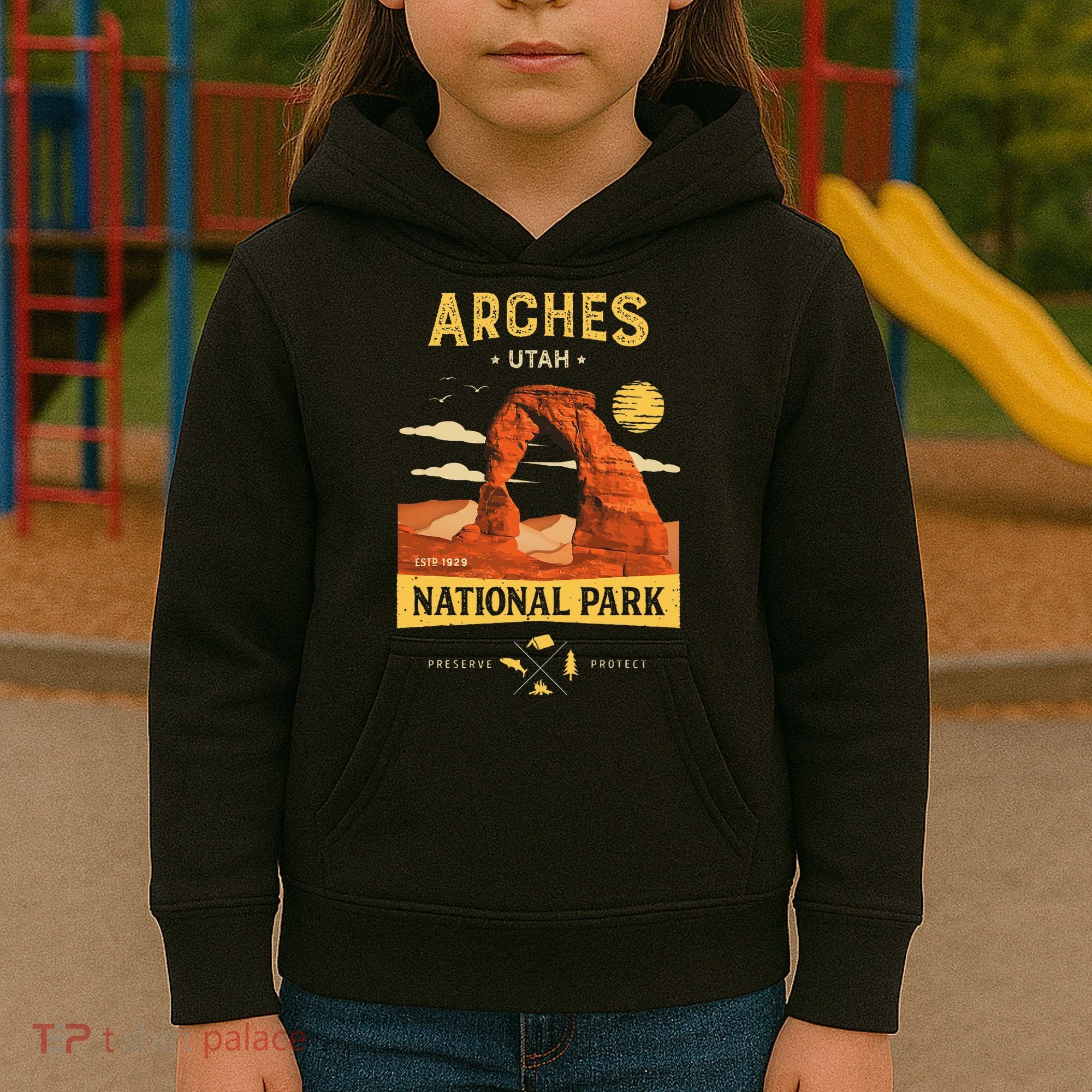 Arches National Park Delicate Arch Kids Hoodie