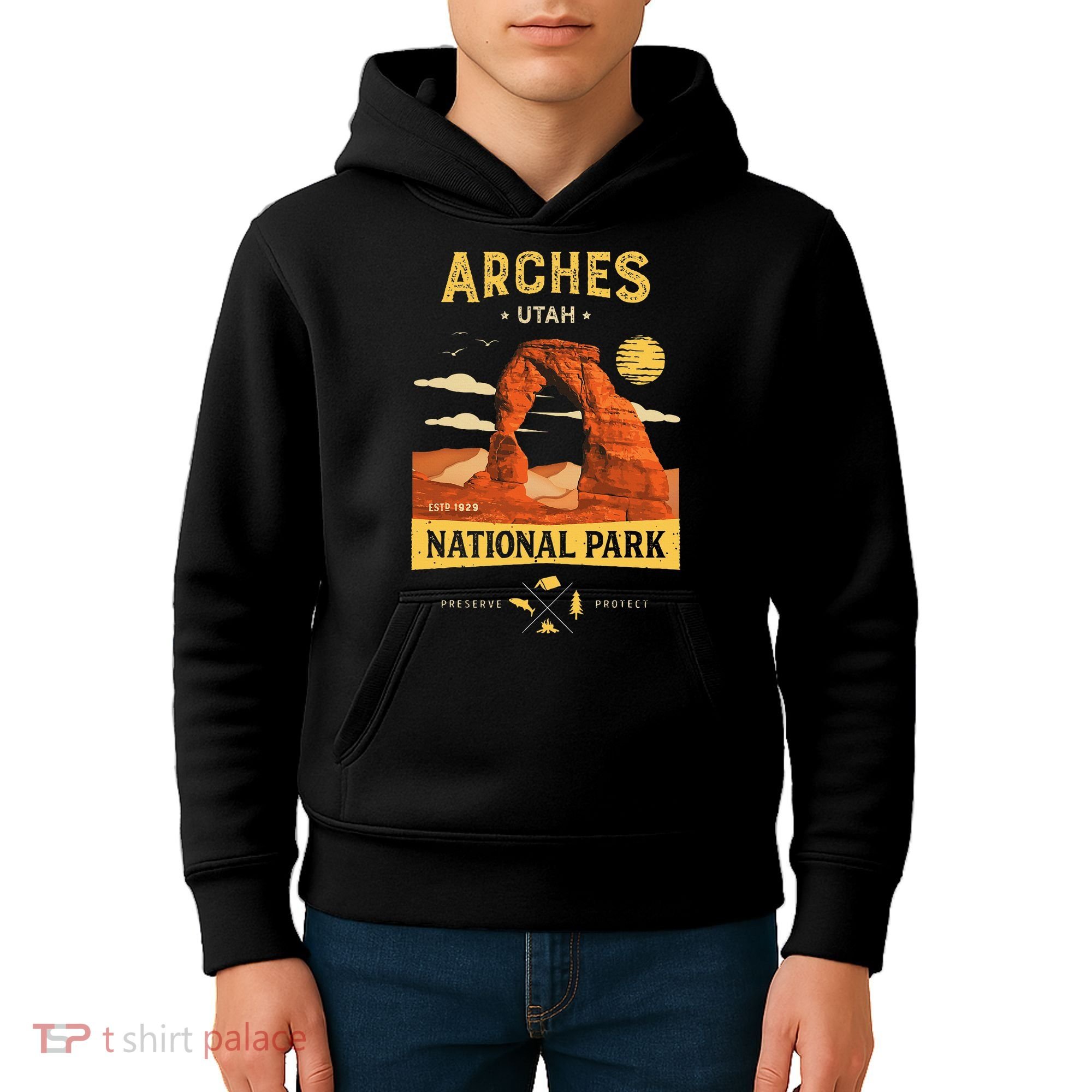 Arches National Park Delicate Arch Kids Hoodie