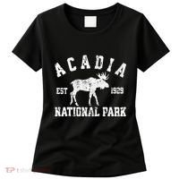 Acadia National Park Maine Nature Hike Moose Outdoors Women's T-Shirt thumb 0