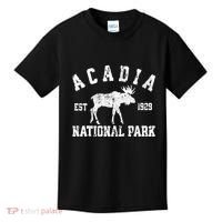 Acadia National Park Maine Nature Hike Moose Outdoors Kids T-Shirt thumb 0