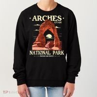 Arches National Park Retro Hiking & Camping Lover Women's Sweatshirt thumb 0