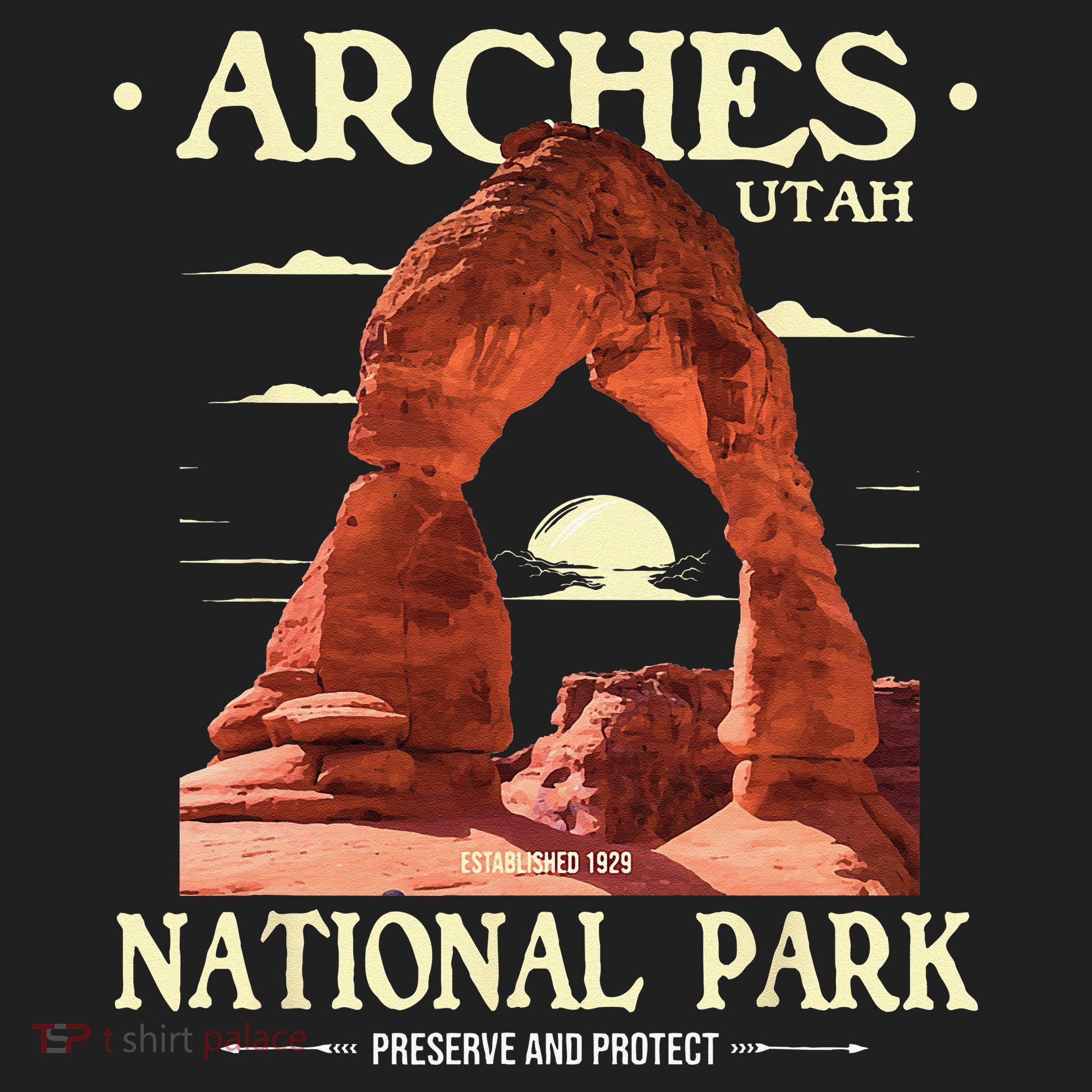 Arches National Park Retro Hiking & Camping Lover Women's Sweatshirt