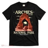 Arches National Park Retro Hiking & Camping Lover T-Shirt thumb 0