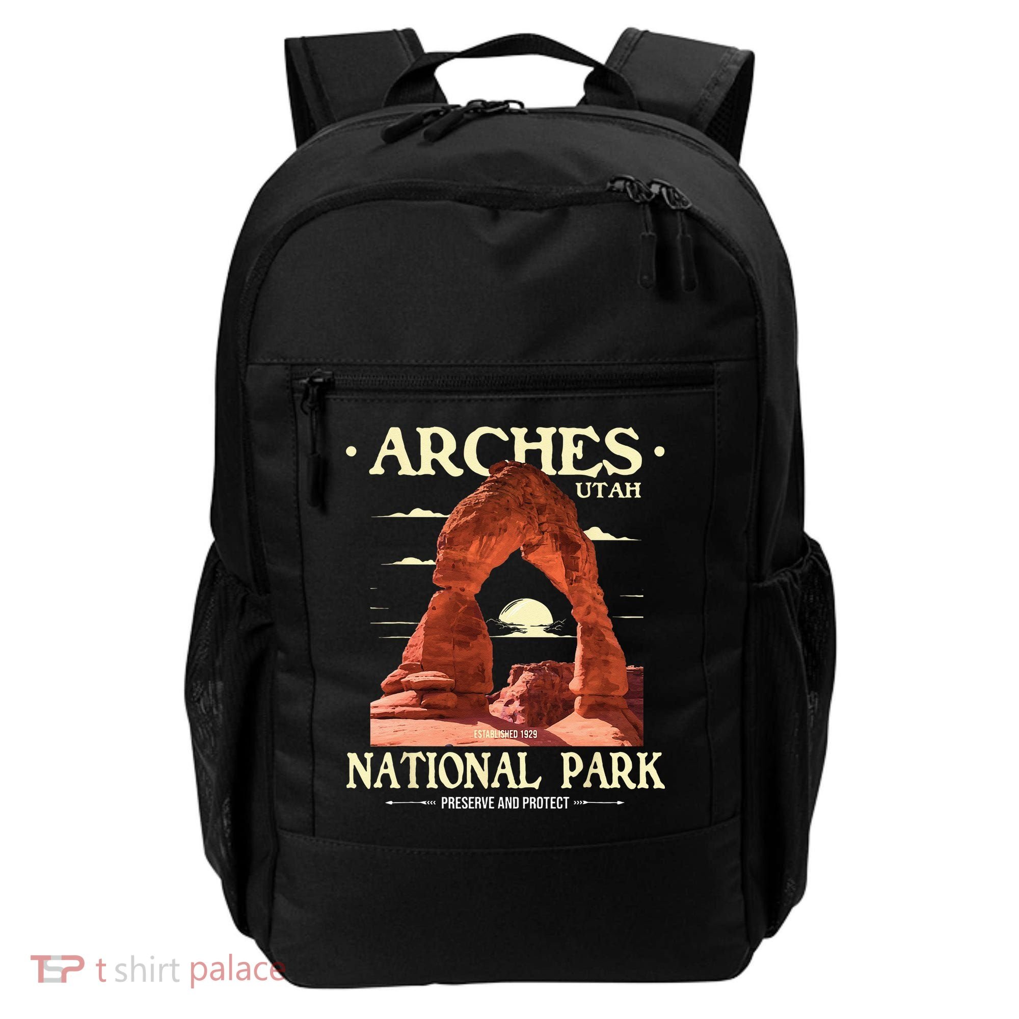 Arches National Park Retro Hiking & Camping Lover Backpack