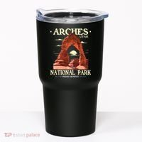 Arches National Park Retro Hiking & Camping Lover Tumbler thumb 0