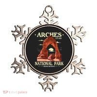 Arches National Park Retro Hiking & Camping Lover Ornament thumb 0