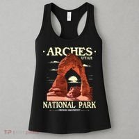 Arches National Park Retro Hiking & Camping Lover Women's Tank Top thumb 3