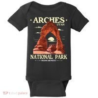 Arches National Park Retro Hiking & Camping Lover Baby Bodysuit thumb 0