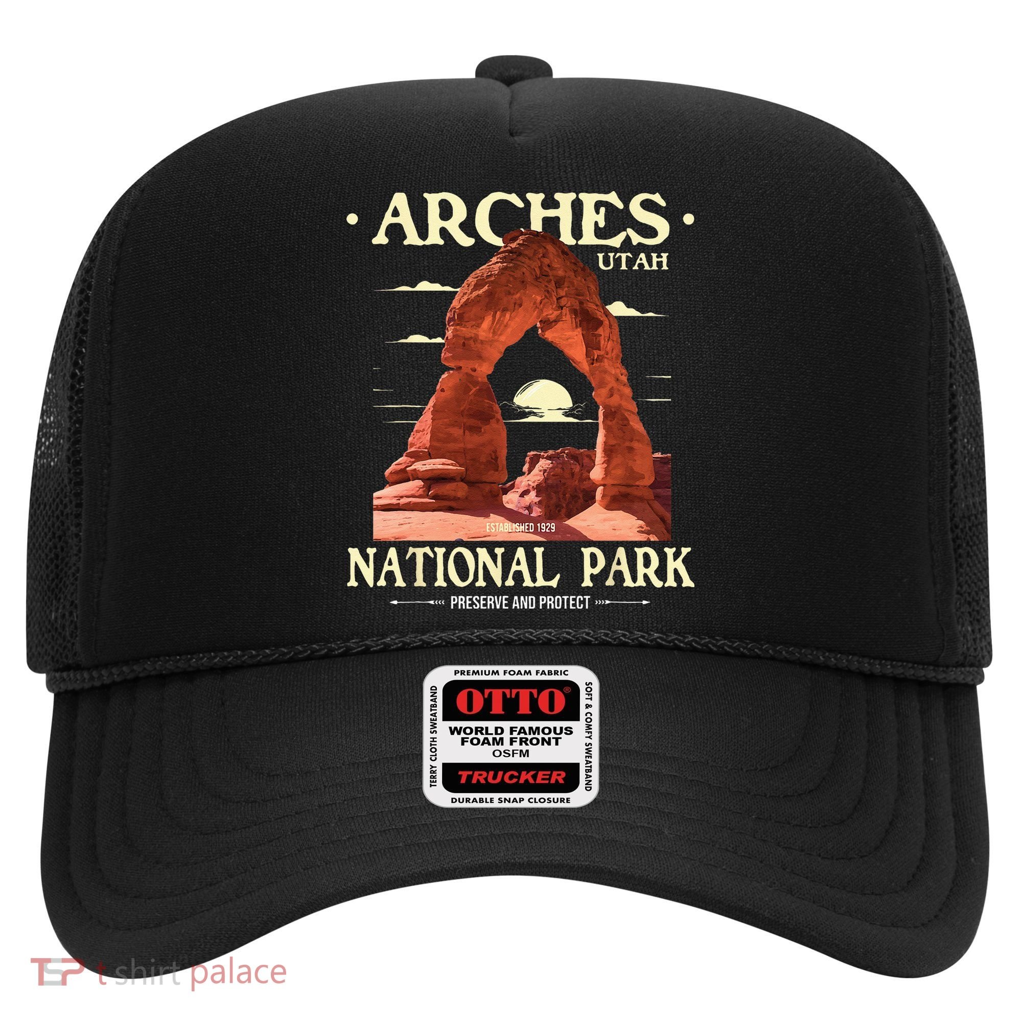 Arches National Park Retro Hiking & Camping Lover Hat