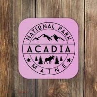 Acadia National Park Maine Moose Nature Hiking Outdoors Coaster thumb 0