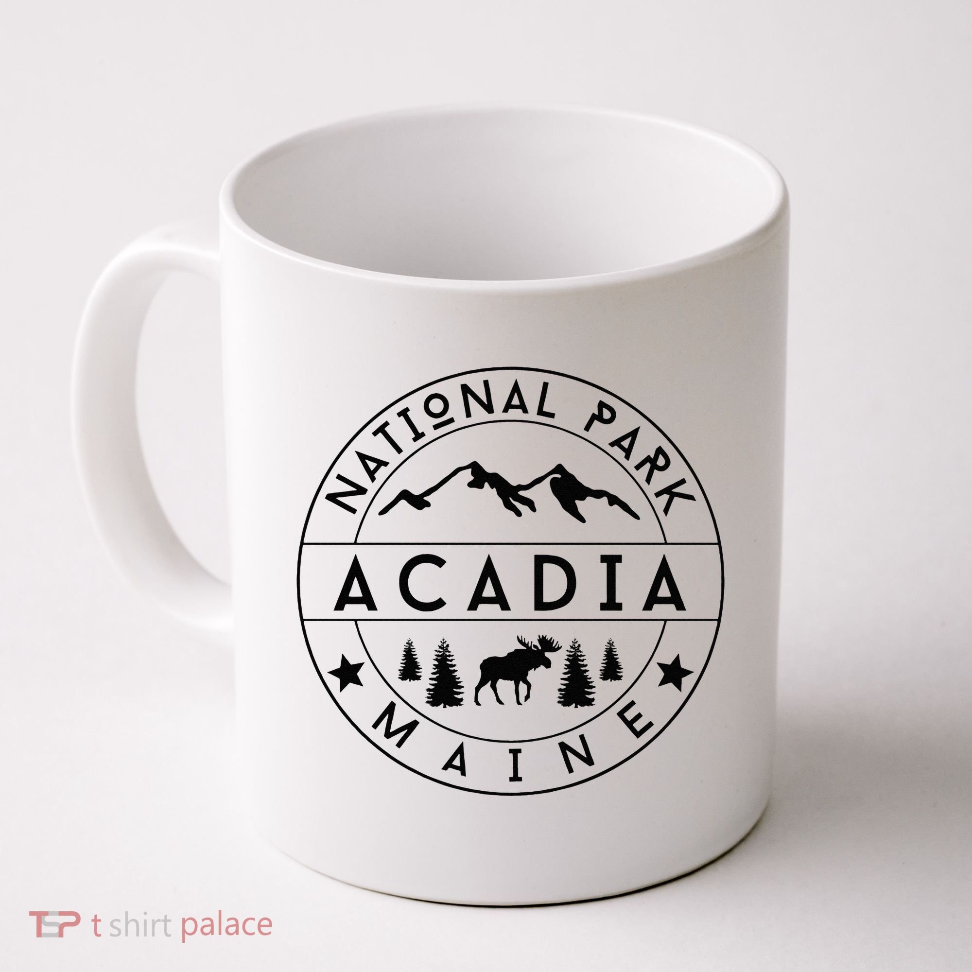 Acadia National Park Maine Moose Nature Hiking Outdoors Coffee Mug