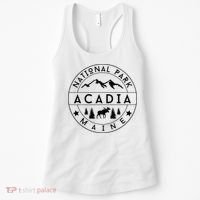 Acadia National Park Maine Moose Nature Hiking Outdoors Women's Tank Top thumb 0