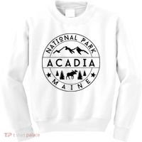 Acadia National Park Maine Moose Nature Hiking Outdoors Kids Sweatshirt thumb 0