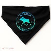 Acadia National Park Np Maine Moose Lovers USA-Made Doggie Bandana thumb 0