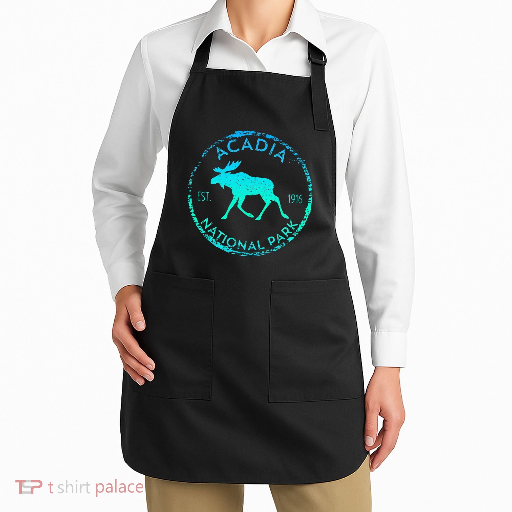 Acadia National Park Np Maine Moose Lovers Apron