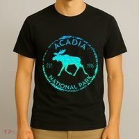 Acadia National Park Np Maine Moose Lovers T-Shirt thumb 3