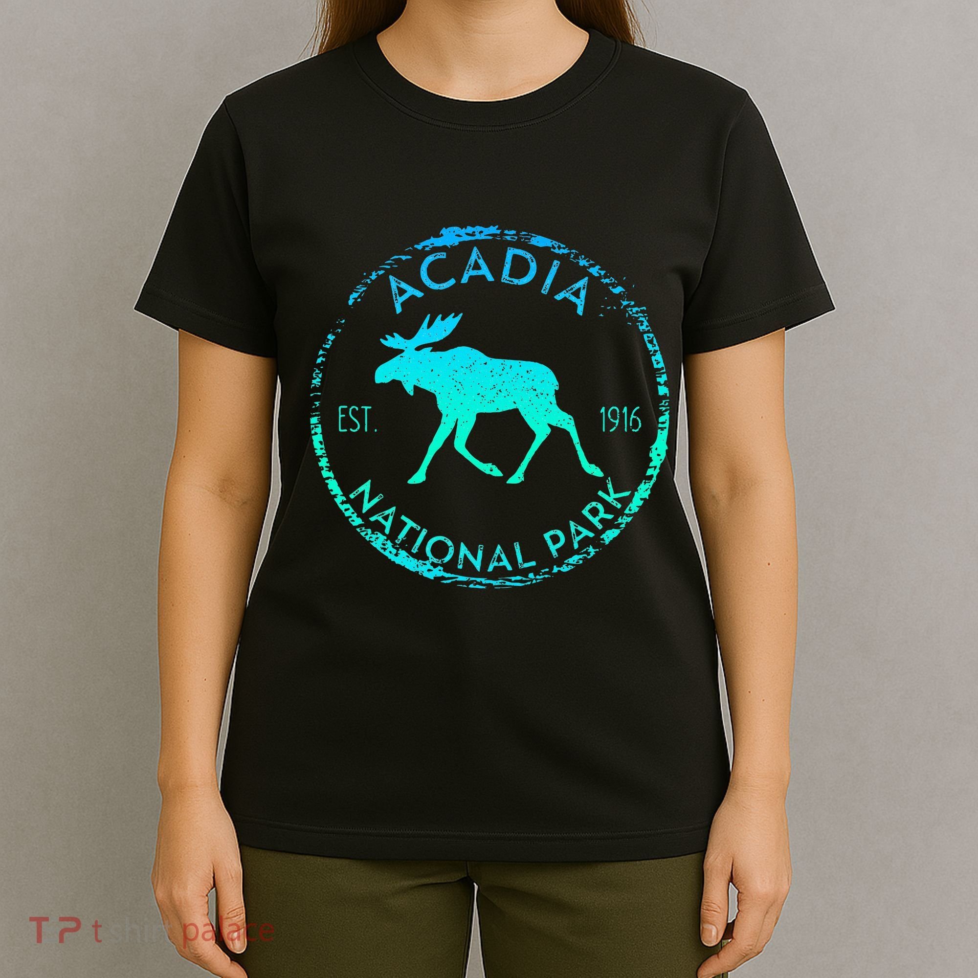 Acadia National Park Np Maine Moose Lovers T-Shirt