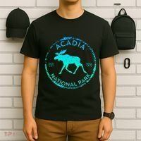 Acadia National Park Np Maine Moose Lovers T-Shirt thumb 6
