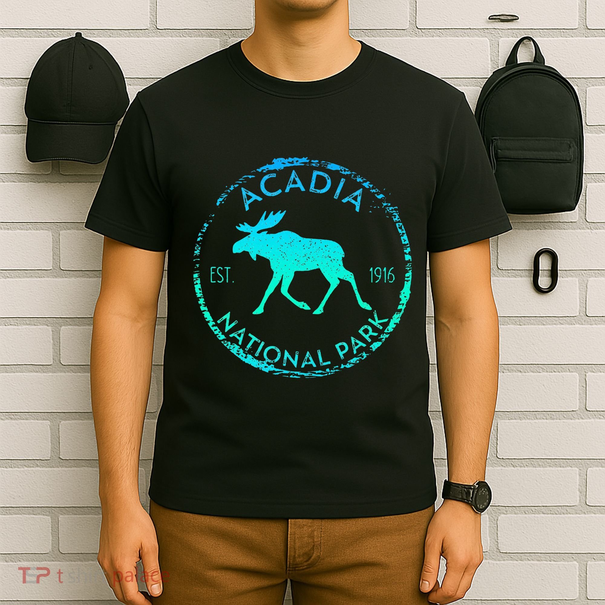 Acadia National Park Np Maine Moose Lovers T-Shirt