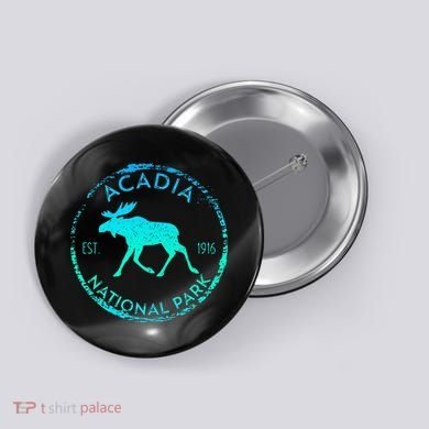 Acadia National Park Np Maine Moose Lovers Button
