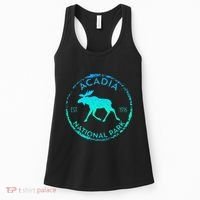 Acadia National Park Np Maine Moose Lovers Women's Tank Top thumb 0
