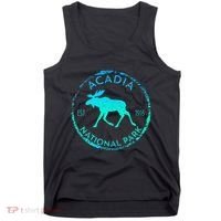 Acadia National Park Np Maine Moose Lovers Tank Top thumb 0