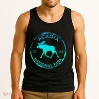 Acadia National Park Np Maine Moose Lovers Tank Top thumb 3